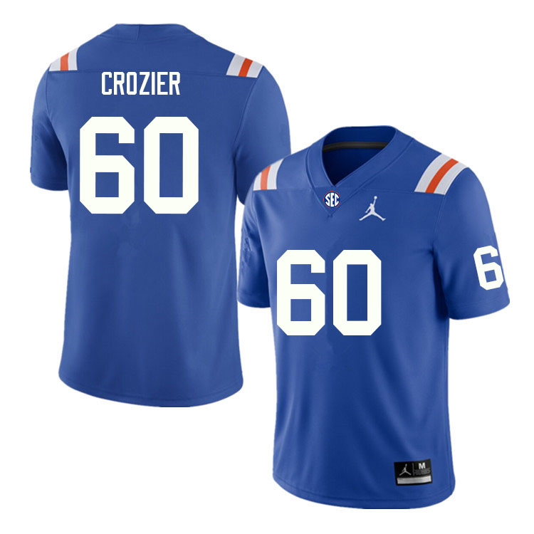 Men #60 Jackson Crozier Florida Gators College Football Jerseys Sale-Throwback